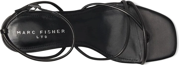 Marc Fisher LTD Ballen Women's Wedge Shoes Black Leather : 10 M - Image 2