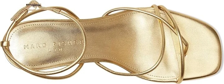 Marc Fisher LTD Ballen Women's Wedge Shoes Gold Leather : 6.5 M - Image 2