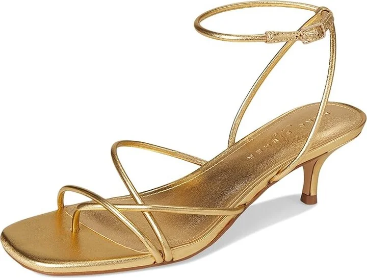 Marc Fisher LTD Ballen Women's Wedge Shoes Gold Leather : 6.5 M - Image 5