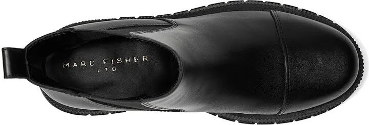 Marc Fisher LTD Bermida Women's Boots Black Leather : 9.5 M, Leather/Suede/Synthetic - Image 2