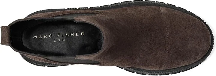 Marc Fisher LTD Bermida Women's Boots Dark Brown Suede : 9.5 M, Leather/Suede/Synthetic - Image 2