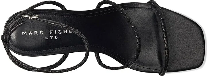 Marc Fisher LTD Beylee Women's Dress Sandals Black Leather : 8.5 M, Rubber/Synthetic - Image 2
