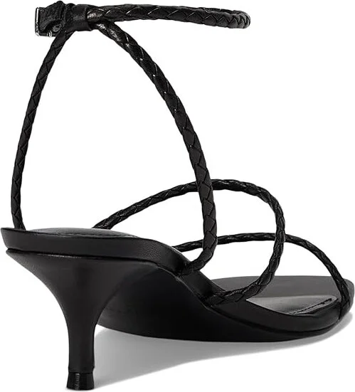 Marc Fisher LTD Beylee Women's Dress Sandals Black Leather : 8.5 M, Rubber/Synthetic - Image 4