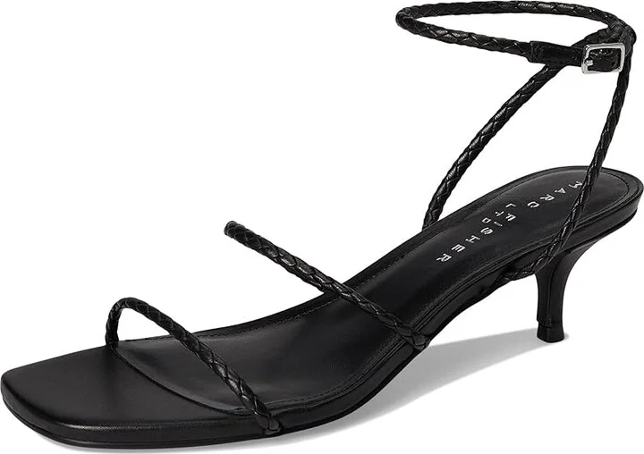 Marc Fisher LTD Beylee Women's Dress Sandals Black Leather : 8.5 M, Rubber/Synthetic - Image 5