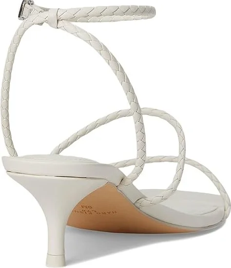 Marc Fisher LTD Beylee Women's Dress Sandals Cream Leather : 7.5 M, Rubber/Synthetic - Image 4