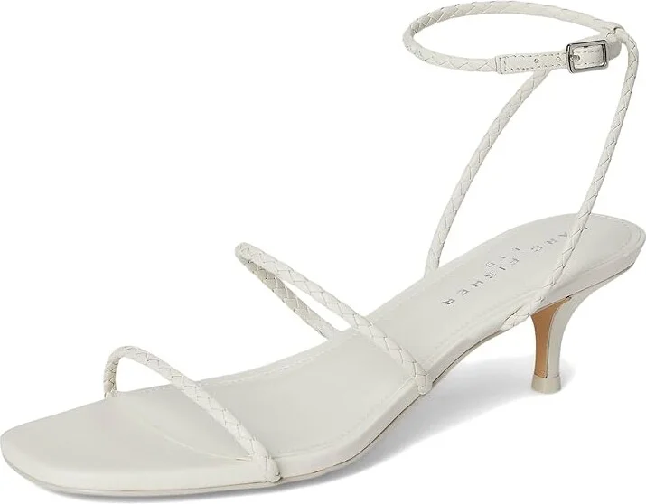 Marc Fisher LTD Beylee Women's Dress Sandals Cream Leather : 7.5 M, Rubber/Synthetic - Image 5