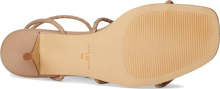 Marc Fisher LTD Beylee Women's Dress Sandals Medium Natural Leather : 8 M, Rubber/Synthetic - Image 3