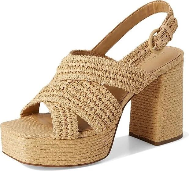 Marc Fisher LTD Caddy Women's Wedge Shoes Light Natural : 9.5 M, Synthetic - Image 5