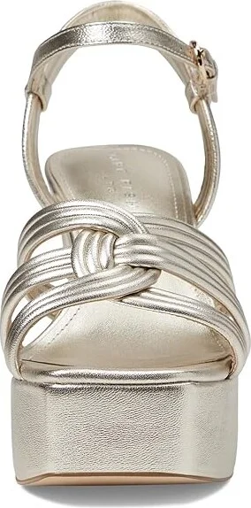 Marc Fisher LTD Cairo Women's Sandals Gold Leather : 10 M, Leather/Rubber - Image 2