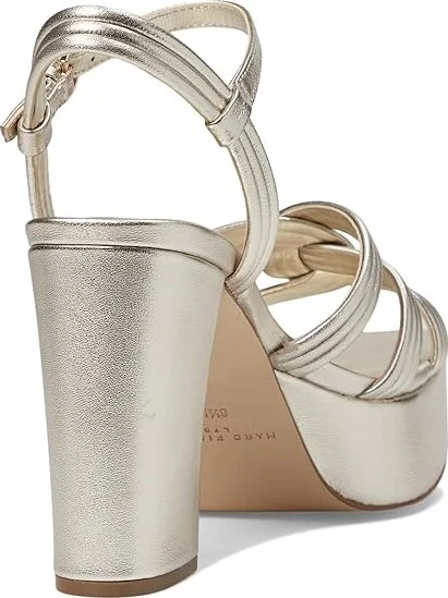 Marc Fisher LTD Cairo Women's Sandals Gold Leather : 10 M, Leather/Rubber - Image 4