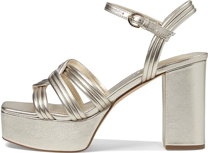 Marc Fisher LTD Cairo Women's Sandals Gold Leather : 10 M, Leather/Rubber - Image 5