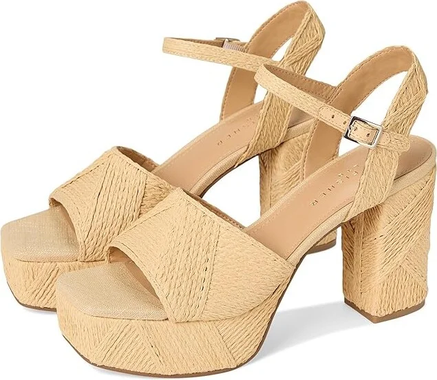 Marc Fisher LTD Calyn Women's Wedge Shoes Light Natural : 7.5 M