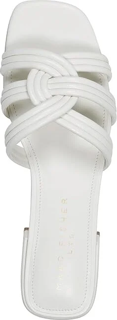 Marc Fisher LTD Casara Women's Sandals Ivory Leather1 : 9 M, Synthetic - Image 2
