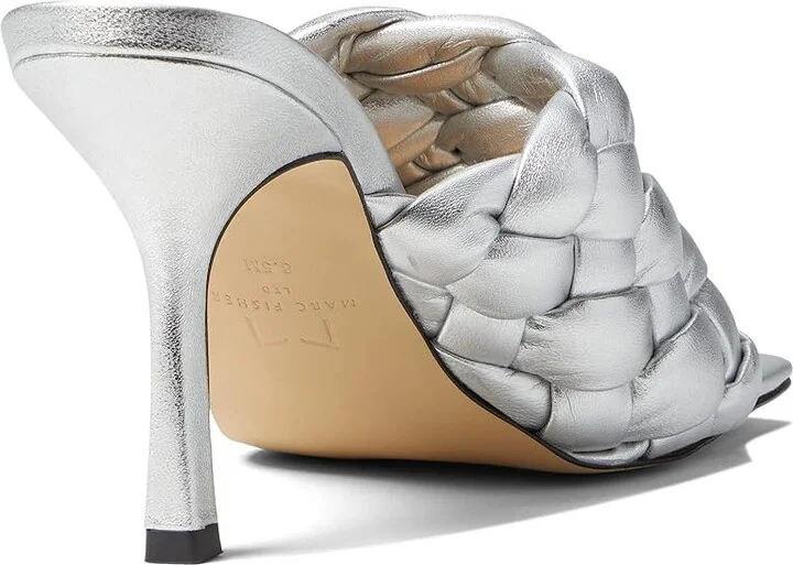 Marc Fisher LTD Dakina Women's Shoes Silver : 8.5 M, Leather - Image 4
