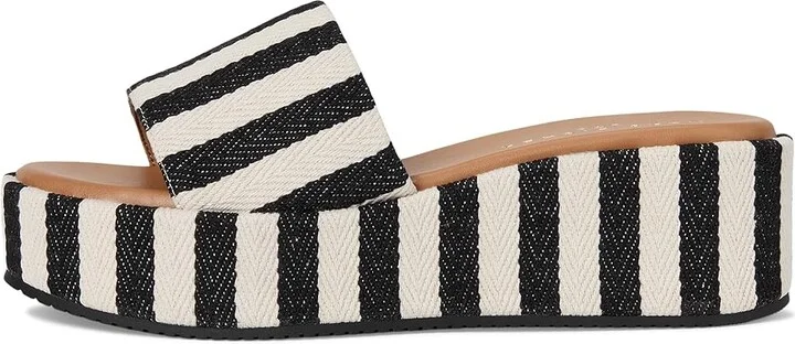 Marc Fisher LTD Daylin Women's Dress Sandals Black Stripe : 8 M, Synthetic - Image 6