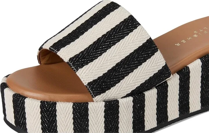 Marc Fisher LTD Daylin Women's Dress Sandals Black Stripe : 8 M, Synthetic - Image 7