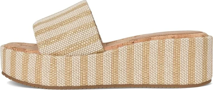 Marc Fisher LTD Daylin Women's Dress Sandals Light Natural Stripe : 10 M, Synthetic - Image 6