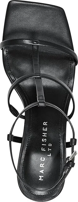 Marc Fisher LTD Dennie Women's Sandals Black Leather : 9.5 M - Image 2