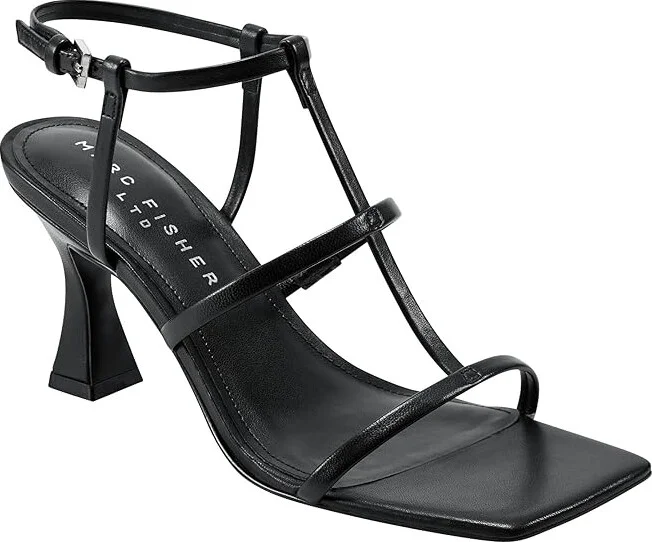 Marc Fisher LTD Dennie Women's Sandals Black Leather : 9.5 M - Image 5