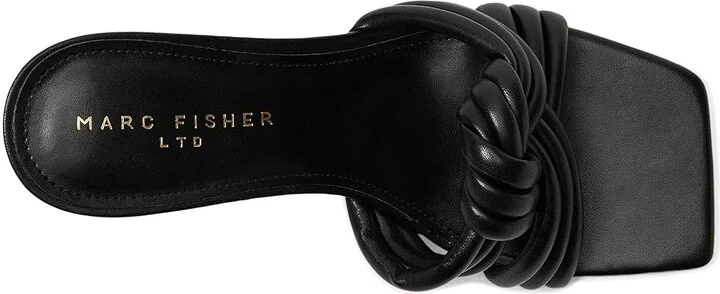 Marc Fisher LTD Dru Women's Wedge Shoes Black Leather : 6.5 M - Image 2