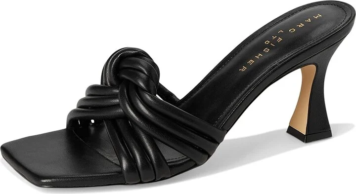 Marc Fisher LTD Dru Women's Wedge Shoes Black Leather : 6.5 M - Image 5