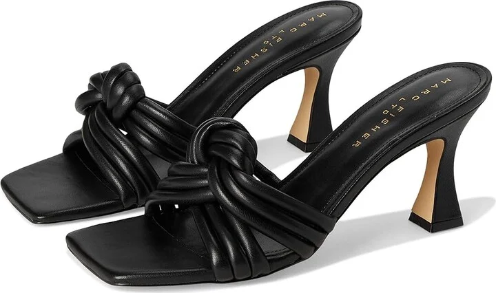 Marc Fisher LTD Dru Women's Wedge Shoes Black Leather : 6.5 M