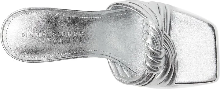 Marc Fisher LTD Dru Women's Wedge Shoes Silver Leather : 9 M - Image 2