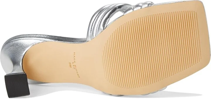 Marc Fisher LTD Dru Women's Wedge Shoes Silver Leather : 9 M - Image 3