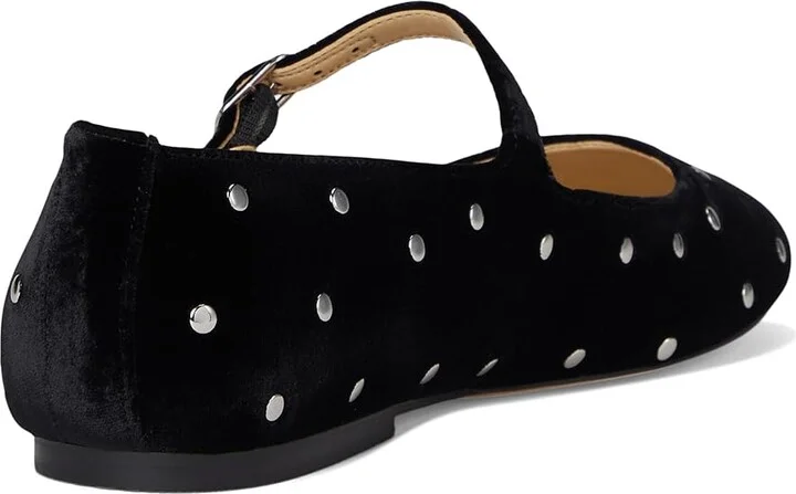 Marc Fisher LTD Elizza Women's Flat Shoes Black Velvet : 9.5 M, Leather - Image 4