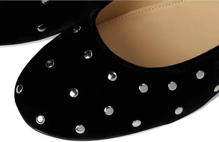 Marc Fisher LTD Elizza Women's Flat Shoes Black Velvet : 9.5 M, Leather - Image 7