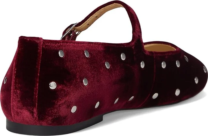 Marc Fisher LTD Elizza Women's Flat Shoes Dark Red Velvet : 7 M, Leather - Image 4