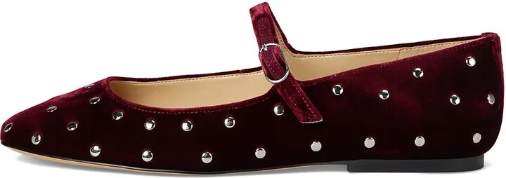 Marc Fisher LTD Elizza Women's Flat Shoes Dark Red Velvet : 7 M, Leather - Image 6