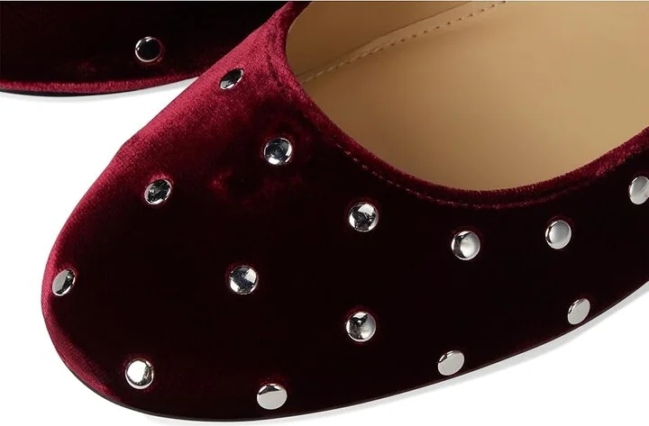 Marc Fisher LTD Elizza Women's Flat Shoes Dark Red Velvet : 7 M, Leather - Image 7