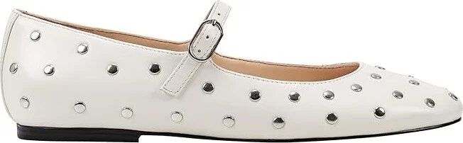 Marc Fisher LTD Elizza Women's Flat Shoes Ivory : 7.5 M, Leather - Image 6