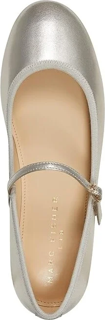 Marc Fisher LTD Espina Women's Flat Shoes Gold Leather : 5 M, Leather/Rubber - Image 2