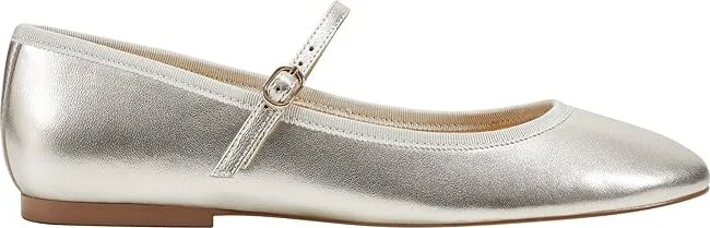 Marc Fisher LTD Espina Women's Flat Shoes Gold Leather : 5 M, Leather/Rubber - Image 5