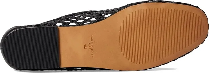 Marc Fisher LTD Evonna Women's Dress Flat Shoes Black Leather : 10 M - Image 3