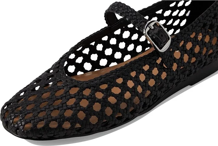 Marc Fisher LTD Evonna Women's Dress Flat Shoes Black Leather : 10 M - Image 7