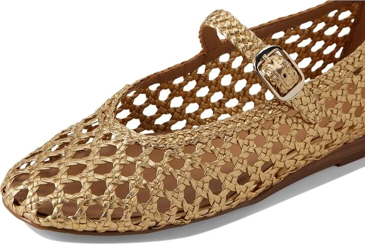 Marc Fisher LTD Evonna Women's Dress Flat Shoes Gold Leather : 7.5 M - Image 7