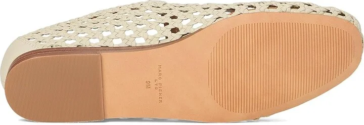 Marc Fisher LTD Evonna Women's Dress Flat Shoes Ivory Leather : 9 M - Image 3