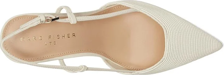 Marc Fisher LTD Flory Women's Shoes Cream : 8.5 M, Faux Leather - Image 2