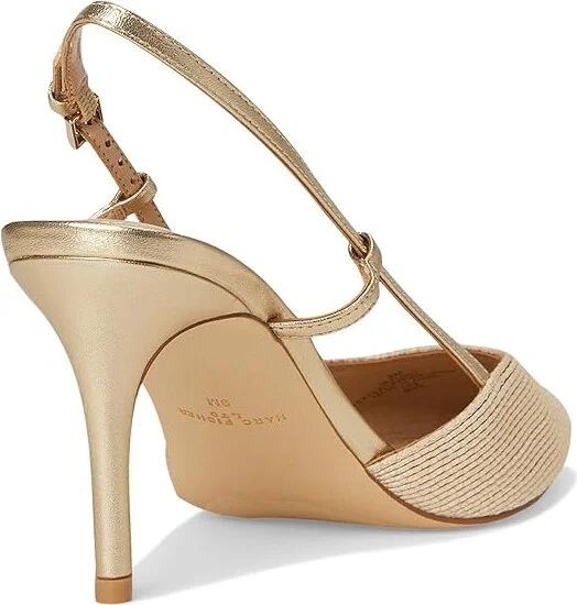 Marc Fisher LTD Flory Women's Shoes Light Natural/Gold : 9.5 M, Faux Leather - Image 4