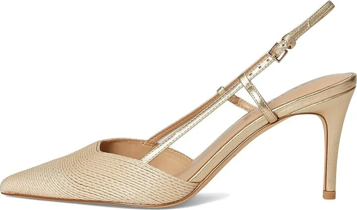 Marc Fisher LTD Flory Women's Shoes Light Natural/Gold : 9.5 M, Faux Leather - Image 6