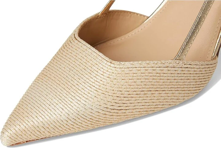 Marc Fisher LTD Flory Women's Shoes Light Natural/Gold : 9.5 M, Faux Leather - Image 7