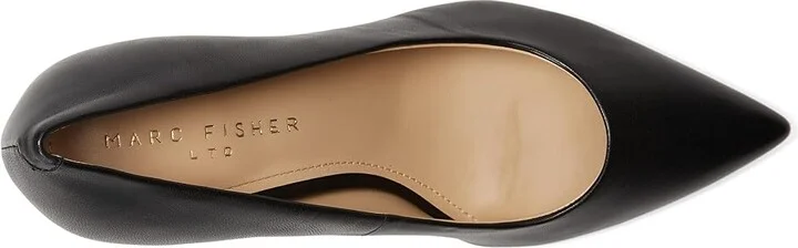 Marc Fisher LTD Genni High Women's Heels Black Leather : 8.5 M, Leather/Rubber - Image 2