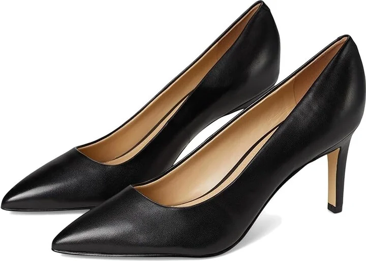Marc Fisher LTD Genni High Women's Heels Black Leather : 8.5 M, Leather/Rubber