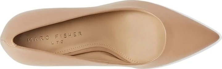 Marc Fisher LTD Genni High Women's Heels Light Natural Leather : 9 M, Leather/Rubber - Image 2