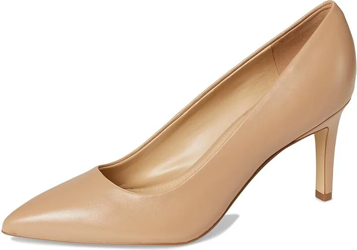 Marc Fisher LTD Genni High Women's Heels Light Natural Leather : 9 M, Leather/Rubber - Image 5