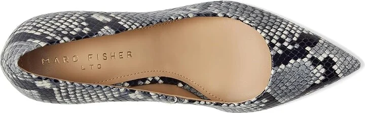 Marc Fisher LTD Genni High Women's Heels Light Natural Snake Leather : 10 M, Leather/Rubber - Image 2