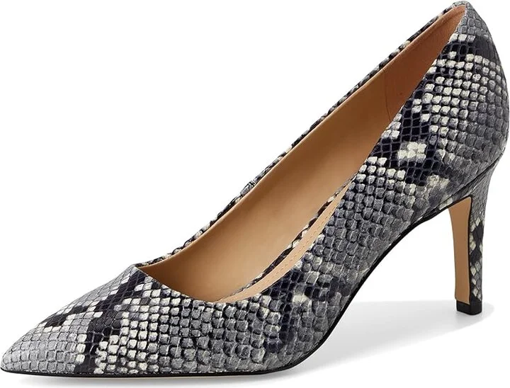 Marc Fisher LTD Genni High Women's Heels Light Natural Snake Leather : 10 M, Leather/Rubber - Image 5